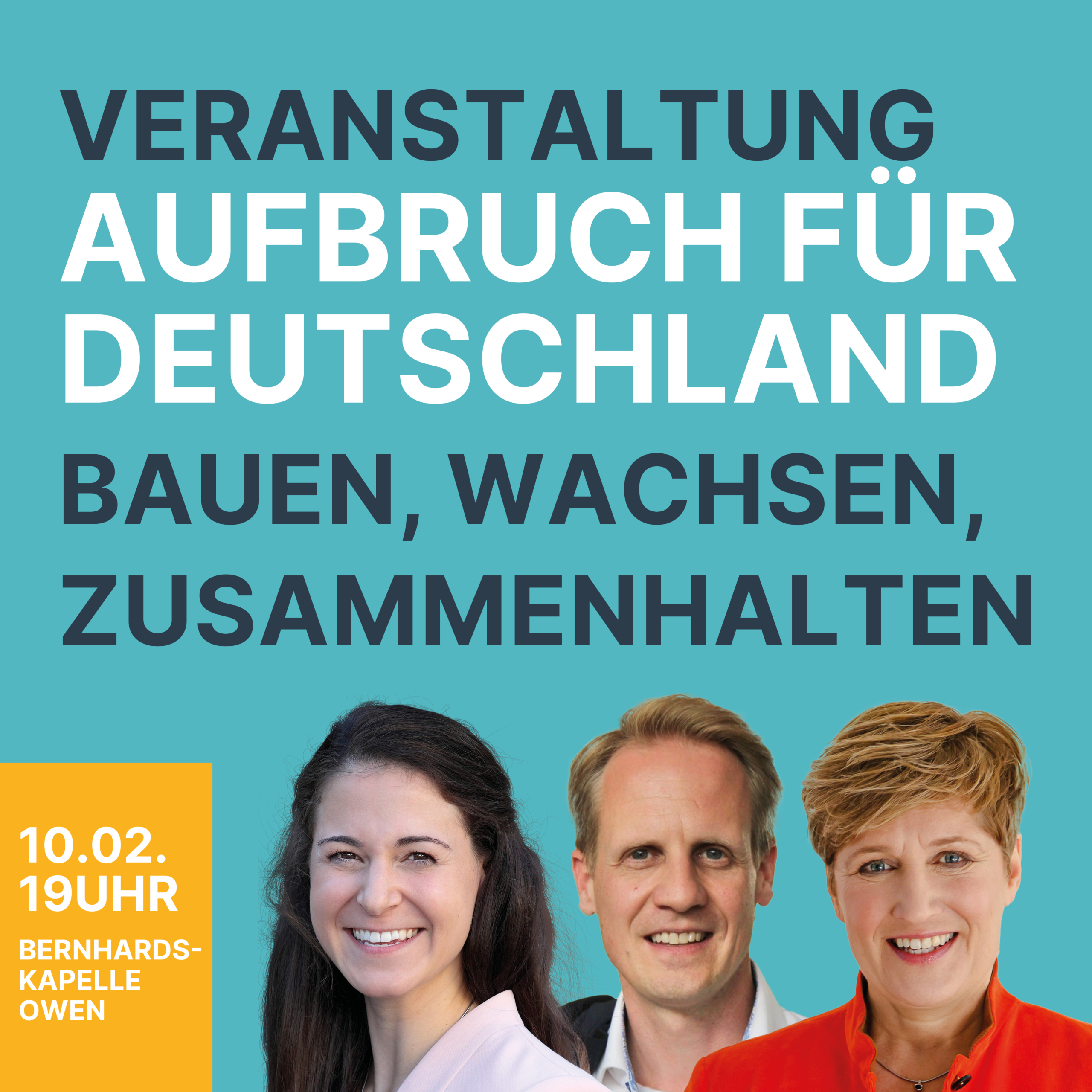 Öffentliche Veranstaltung mit Landesbauministerin Nicole Razavi MdL "Aufbruch für Deutschland - Bauen, Wachsen, Zusammenhalt"